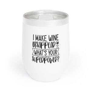 White Stainless Steel 12oz. Wine Tumbler